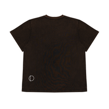 mirror society graphic brown tee